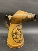 A Pratts Motor Oil 'Sealed' pint measure.