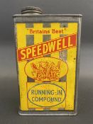 A Speedwell Running-in Compound rectangular tin in very good condition, rarely seen cross-over