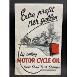 An early Shell Motor Cycle Oil leaflet.