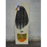 A Dunlop Grip hardboard advertising sign, in good condition, 16 x 48", plus a rare surviving