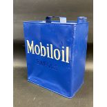 A Mobiloil two gallon petrol can.