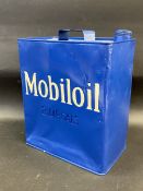 A Mobiloil two gallon petrol can.