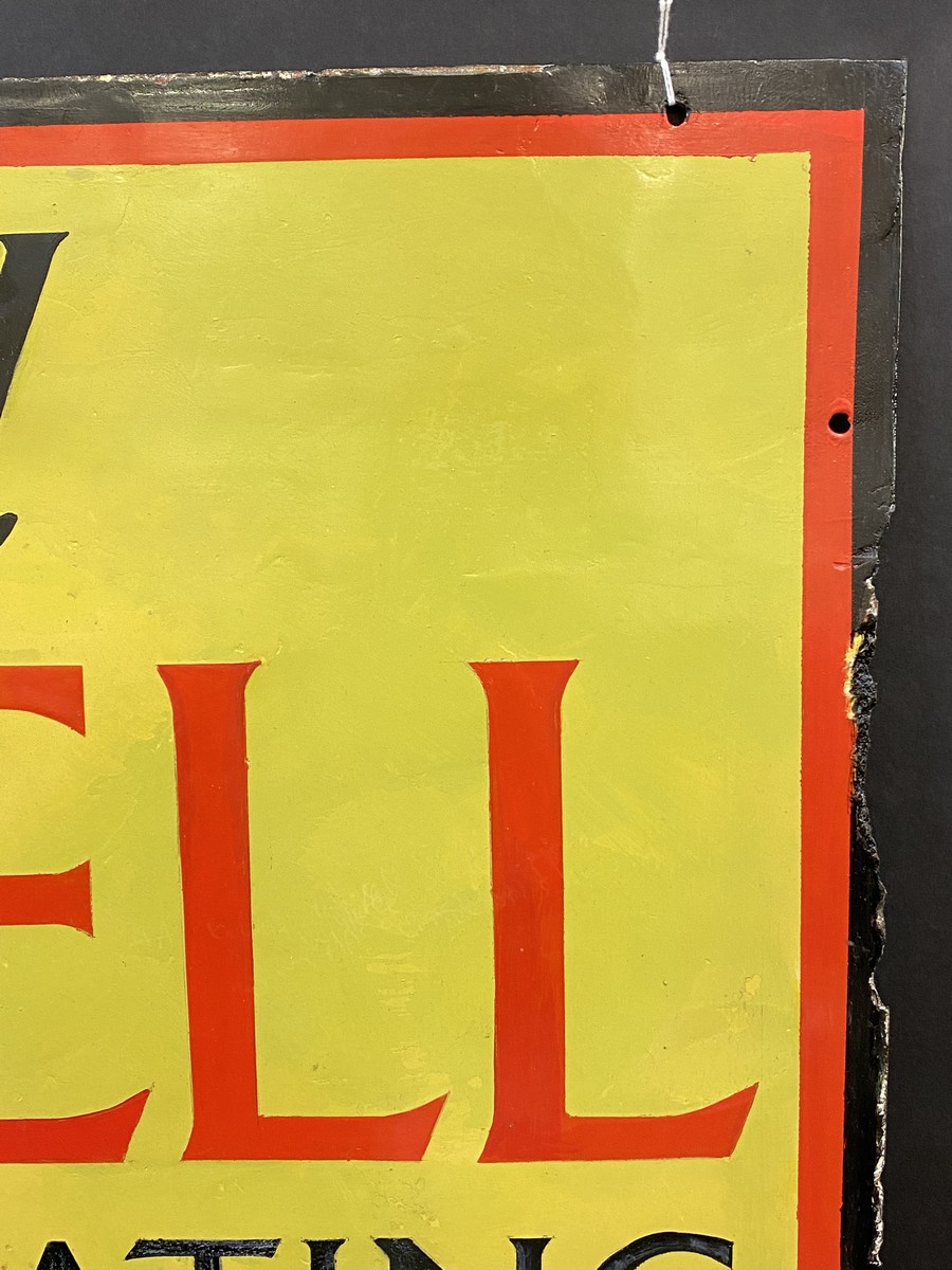 A Shell Lubricating Oils 'Every Drop Tells!' pictorial enamel sign, restored, 24 x 36". - Image 3 of 6