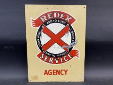 A Redex Service Agency aluminium advertising sign, 9 x 12".