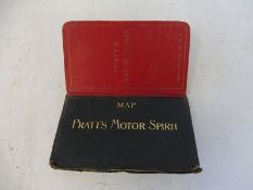 An early Pratt's Motor Spirit road atlas, copyrighted 1904.