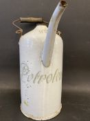 A Continental white enamel Petroleum 2 litre fuel kettle.