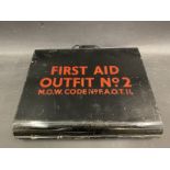 A First Aid Outfit No. 2 rectangular tin.