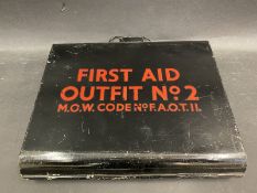 A First Aid Outfit No. 2 rectangular tin.