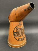 A Pratts Motor Oil quart measure, dated 1939.