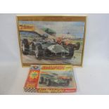 A framed and glazed Champion jigsaw puzzle, with accompanying original box, the scene depicting