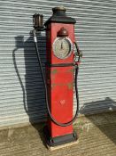 A rare Bowser road clock face electric petrol pump for restoration.