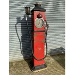 A rare Bowser road clock face electric petrol pump for restoration.