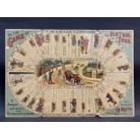 An early pictorial board game titled 'The New Game of Motor Tour'.
