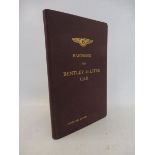 A handbook for Bentley 4 1/4 litre car, condensed edition, reprint March 1962.