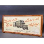 A rare and early Pickfords Removals pictorial advertisement, 24 x 11".