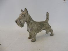 A well defined standing scottie dog, possibly a mascot.