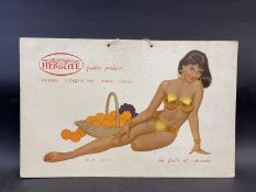 A Hepolite pictorial showcard of good colour, advertising 'the fruits of experience' showing a
