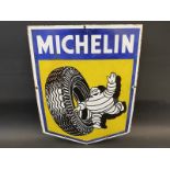 A Michelin pictorial enamel sign of small size, dated February 1950, 12 1/2 x 16 3/4".