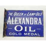 An early and rare double sided enamel advertising sign with hanging flange, for gold medal