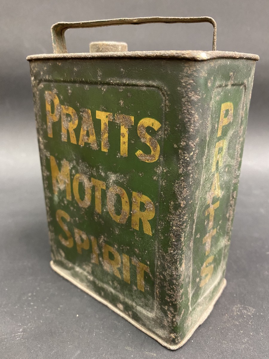 A Pratts Motor Spirit pedal car can. - Image 2 of 4