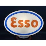 An Esso oval glass petrol pump globe by Hailware, fully stamped underneath 'Property of Esso