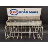 An Esso Road Map counter top dispensing rack, 18 1/2" wide.