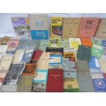 Two boxes of assorted motoring manuals to include Austin, Jaguar, Bedford, Morris etc.