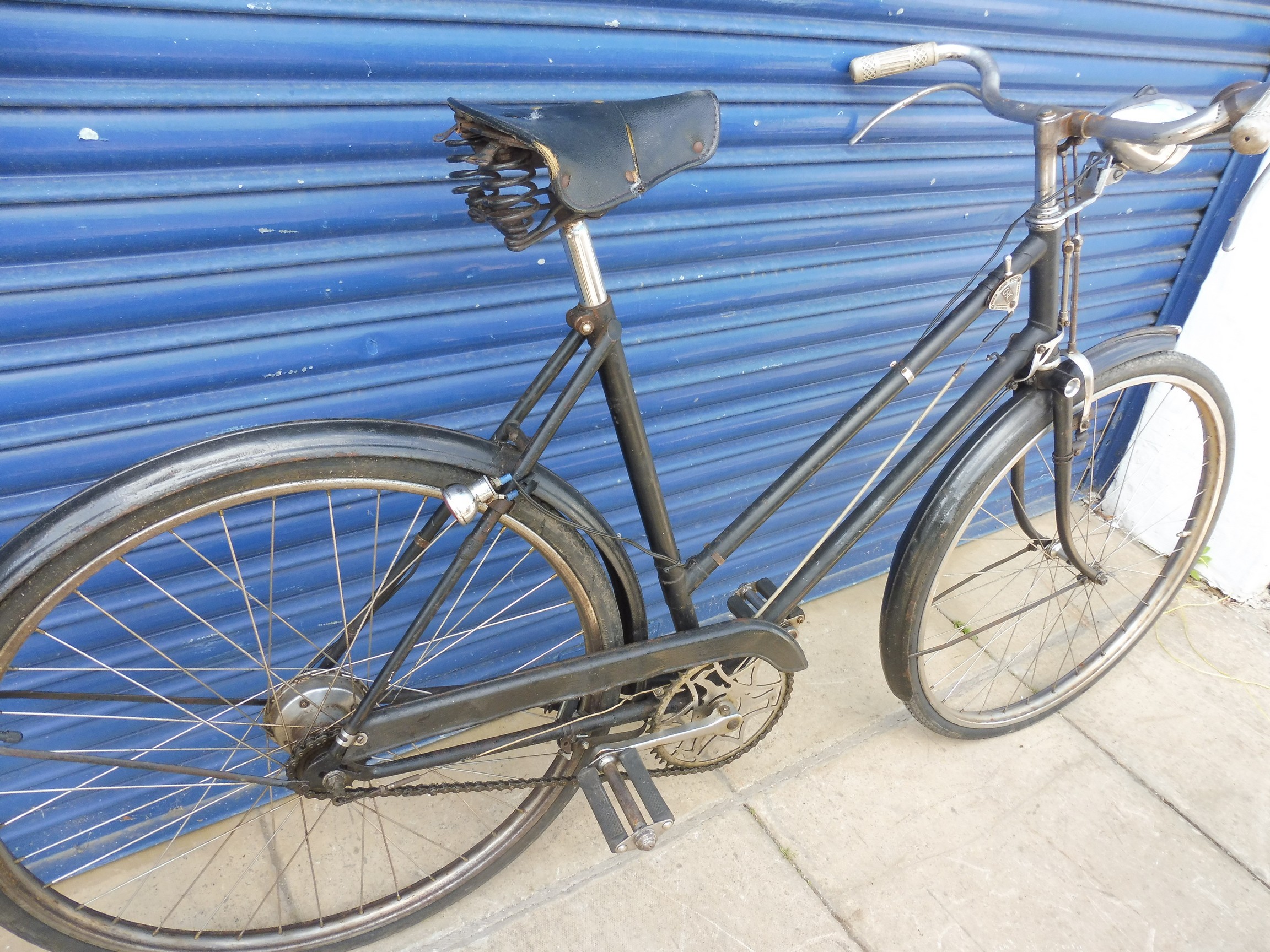 A Raleigh lady's bicycle.