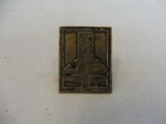 A JB Jack Barclays RR Rolls-Royce brass badge.