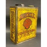 A rare and early Shell Lubricating Oil gallon can.