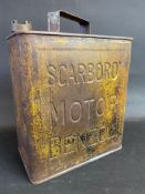An extremely rare Scarboro' Motor Benzol two gallon petrol can, dated February 1919, in excellent