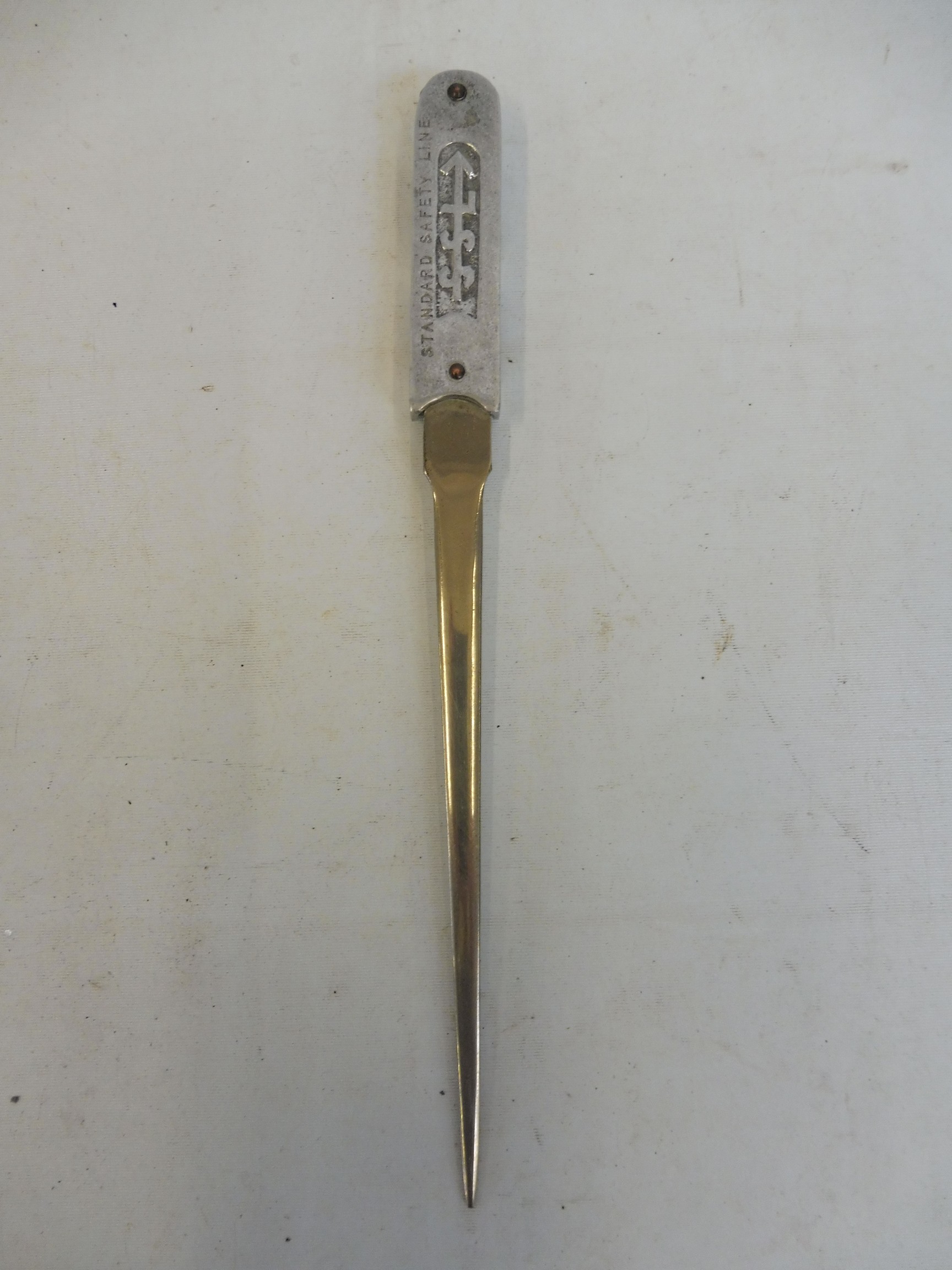 An Anglo American Oil Co. Ltd. letter opener dated 1925.