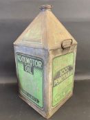 A Koolmotor Super Oil five gallon pyramid can, an unusual UK supplier from Pensylvanian oil.