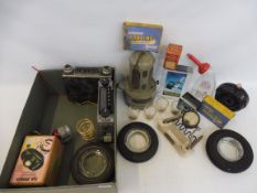 An autojumbler's lot of various motoring collectables etc.