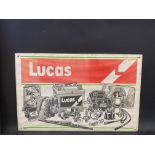 A Lucas pictorial desktop mat, 20 1/2 x 13".