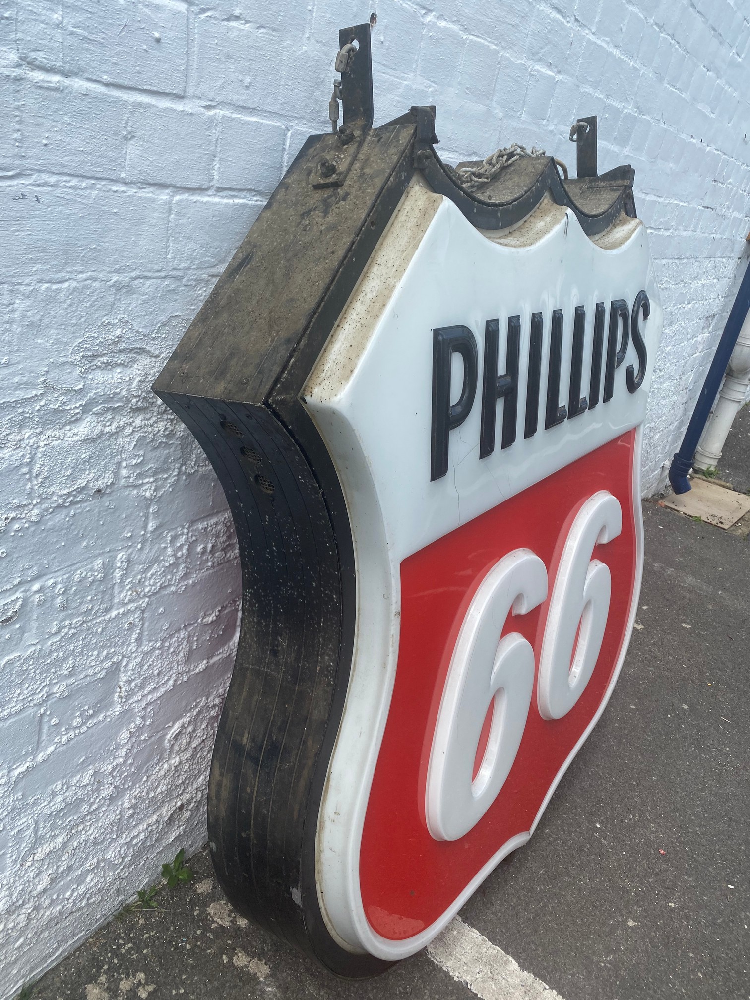 A Phillips 66 double sided lightbox, 50" w x 50" h x 8 1/2" d. - Image 2 of 6