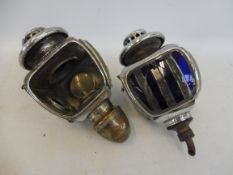 Two opera lamps, one bearing Auteroche label, both requiring restoration.