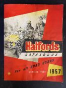 A Halfords Accessories catalogue for 1957.