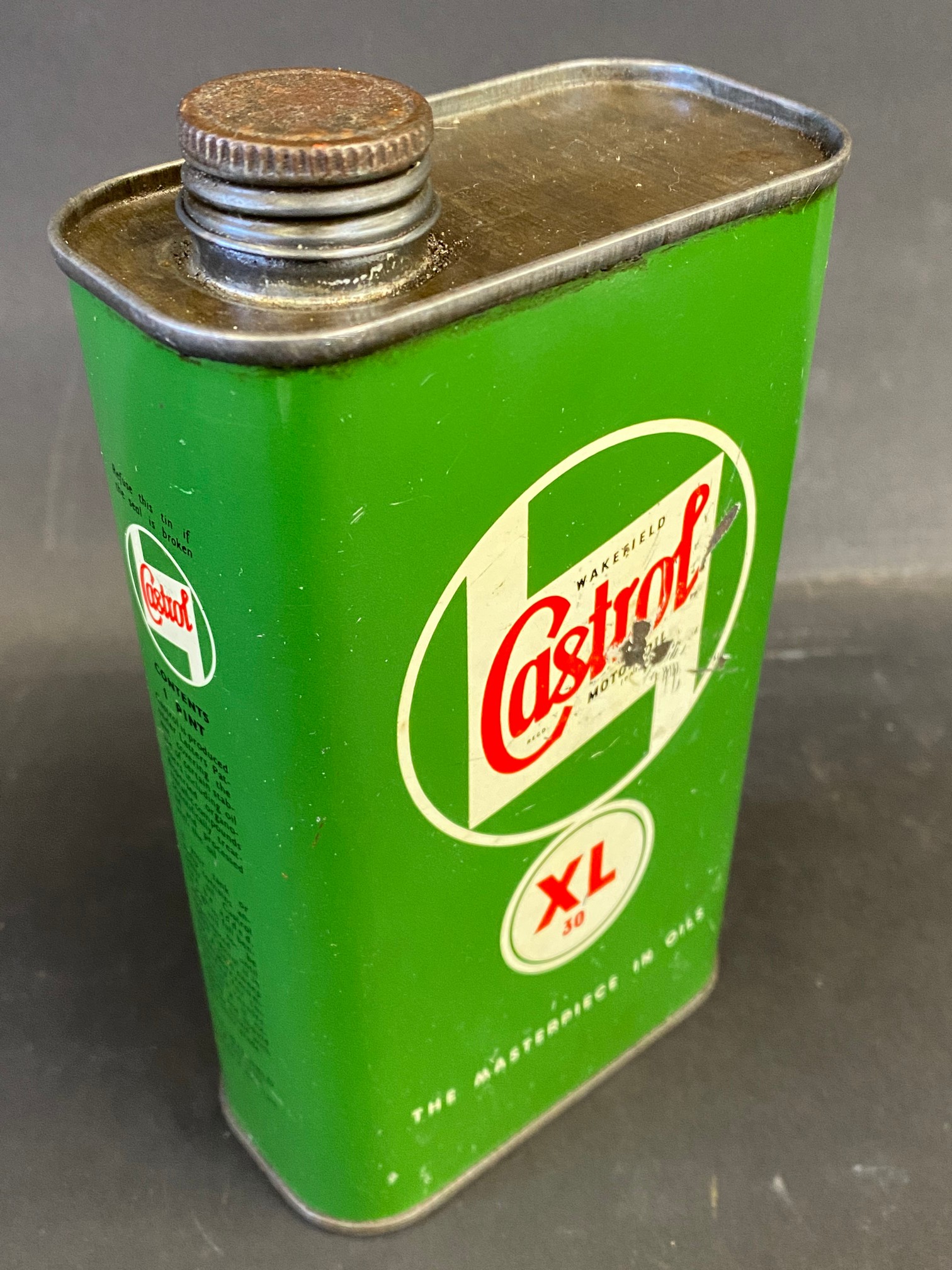 A Wakefield Castrol Motor Oil XL grade pint can, in good condition. - Image 2 of 2