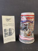 A Miller high life advertising tankard for the Ford Model T, 1908.