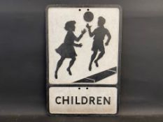 A Children aluminium road sign, 14 x 21".