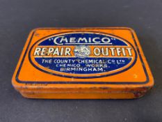 A small 'Chemico' Repair Outfit tin, with some original contents.