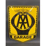 An AA Garage enamel sign by Franco, in superb condition, 22 x 31".