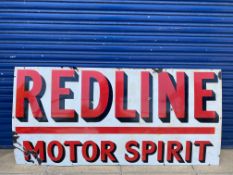 A Redline Motor Spirit rectangular enamel sign of good colour and generally good condition, 67 x