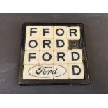 A Ford promotional puzzle.