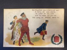 A Shell pictorial postcard - 'Old King Cole...' no. 184.