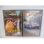 Two framed and glazed Goodwood Festival of Speed limited edition prints by Peter Hearsey, the