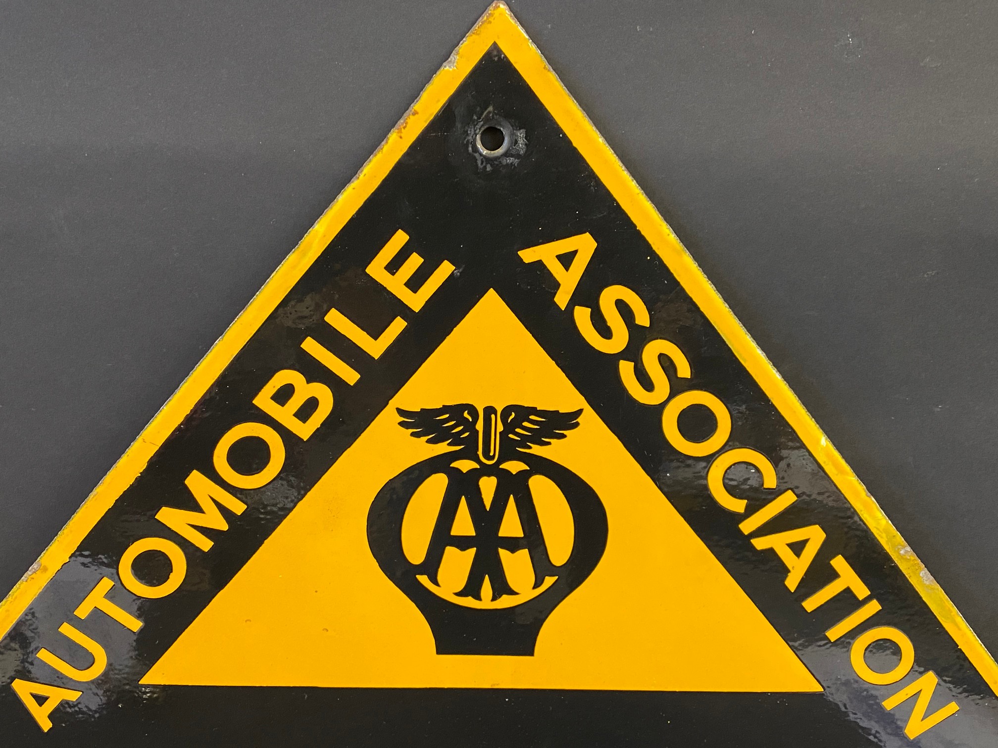 An AA School 'Safety First' enamel sign by Franco, with excellent gloss, 26 x 22". - Image 4 of 5