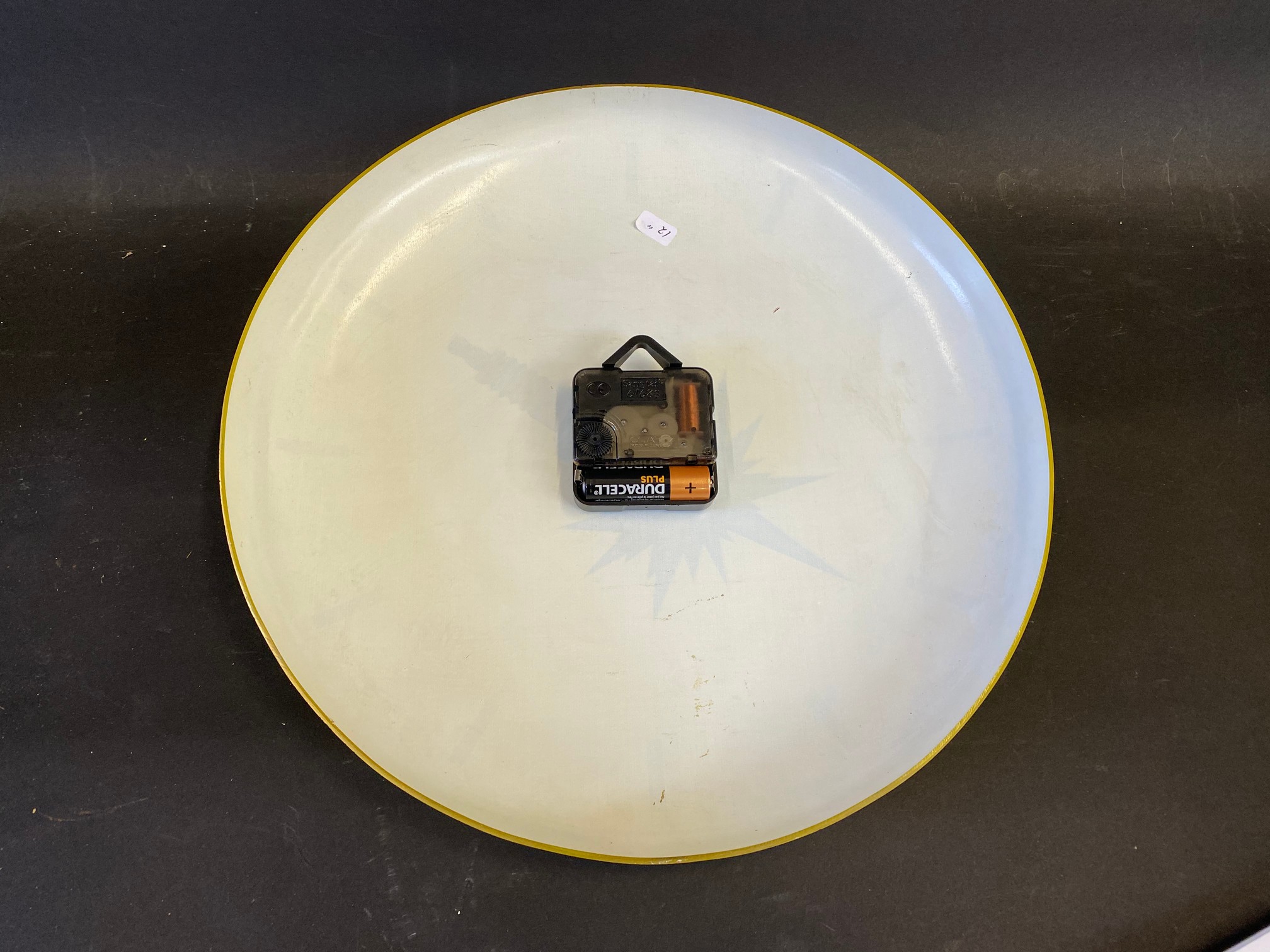 A Bosch spark plugs circular plastic battery operatied wall clock, 12" diameter. - Image 2 of 2
