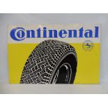 A large Continental hardboard advertising sign, 39 1/4 x 25 1/2".